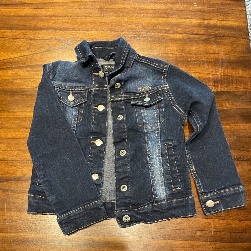 Girls DKNY Blue Jean Jacket Classic Denim Style